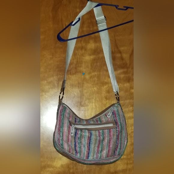 Women's Lily Bloom Small Woven Boho Adjustable Crossbody Pastel Bag - Picture 9 of 9